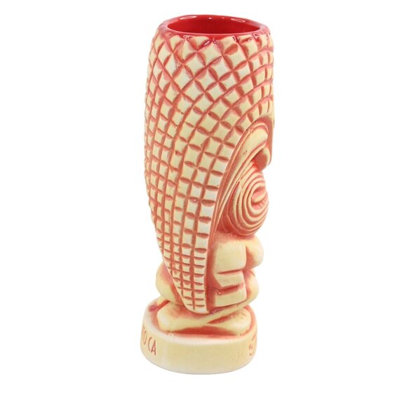 The Jungle Bird Sacramento CA Tiki Mug Coral Orange Second Edition Matte Finish - Picture 4 of 10